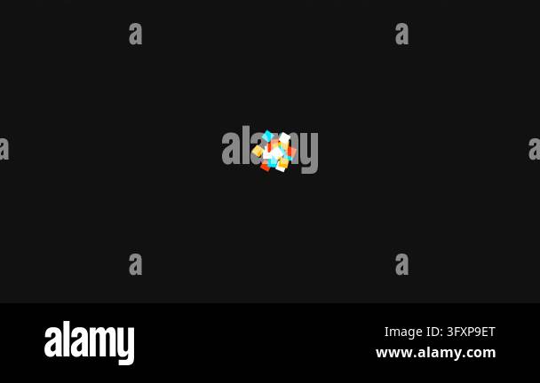 vector pixel art heart shape isolated on black background Stock Video ...