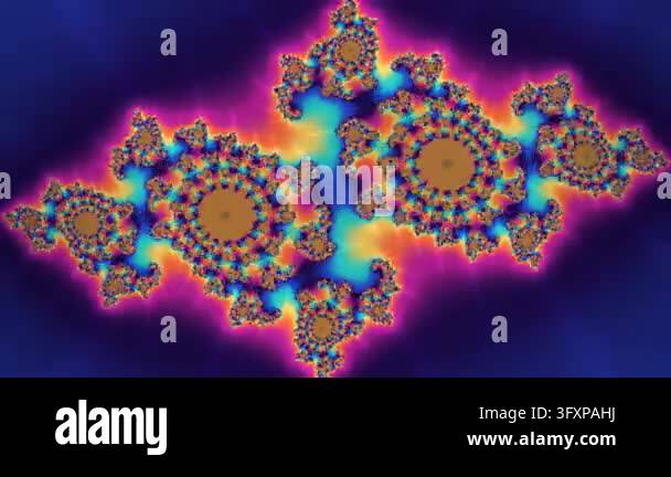 kaleidoscopic abstract fractal background Stock Video Footage - Alamy