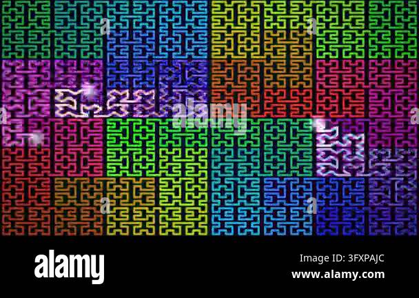 abstract geometric colorful pattern vector illustration Stock Video ...