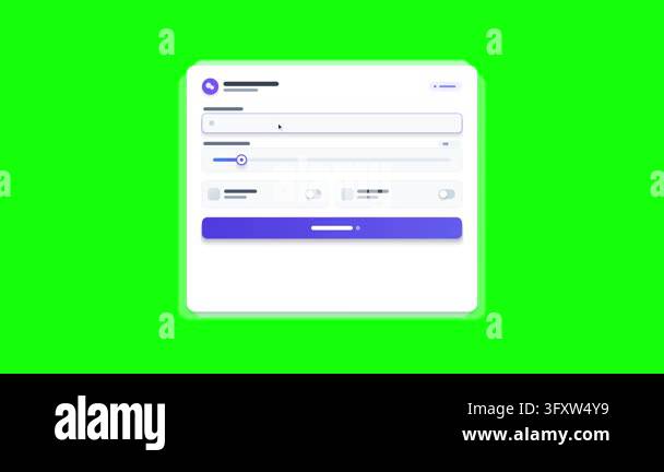 Digital User Interface Window Form Interaction With Mouse Cursor And ...