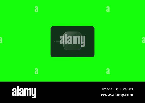 Animated checkmark icon appearing on screen with green background Stock ...