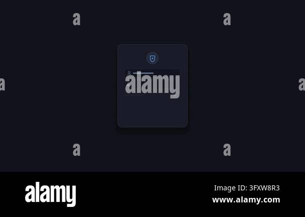 Black Form Interface Modern dark mode login form UI interface animation with password input ...