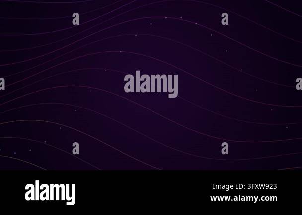 Abstract Gradient Background With Moving Wave Lines And Dots Motion ...