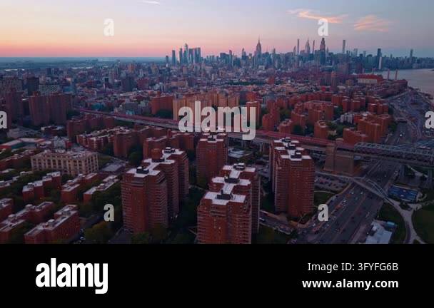 Approaching the tall red brick buildings in the neighborhood of New ...