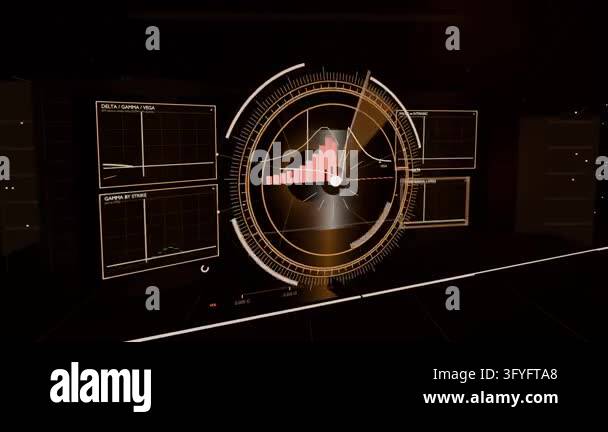Animating central round HUD from faint ring in console, gold wedge ...