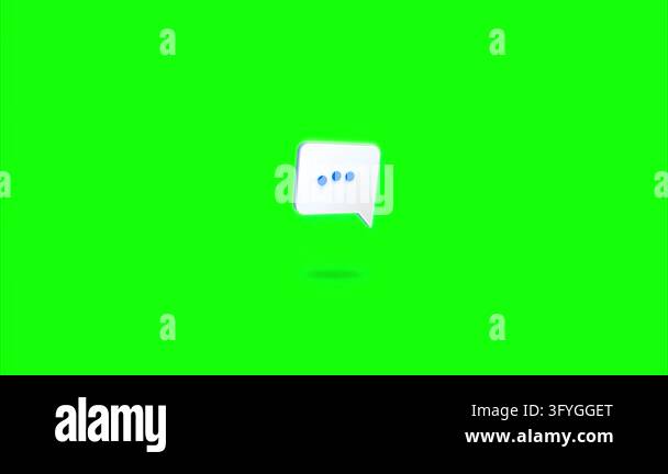 White chat bubble icons minimalist 3d style social media messaging ...