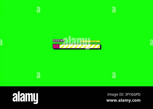 Retro pixel loading bar progress indicator 8-bit arcade game aesthetic ...