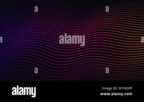 Abstract wavy line gradient purple orange futuristic digital neon ...