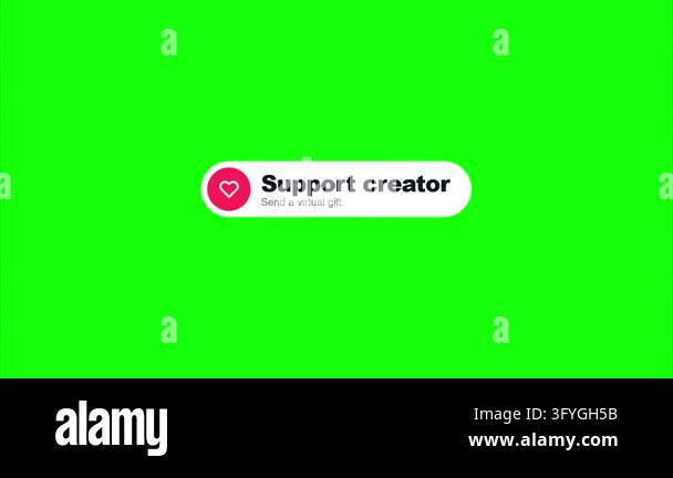 Social media support creator notification badges with heart icon modern ...