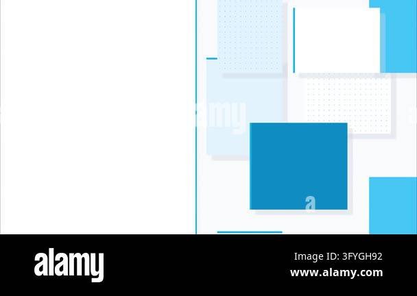 Blue geometric squares vertical column pattern clean minimalist flat ...