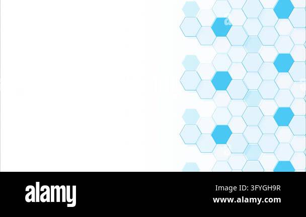 Blue hexagonal geometric pattern abstract high tech digital background ...