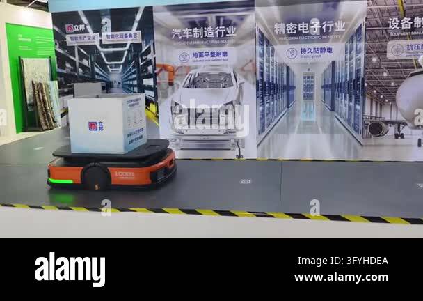 Designated Box Kuala Lumpur, Malaysia-1st August 2026. an orange and black Hikrobot ...