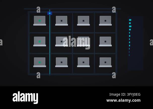 Automated Smart Warehouse Optical Inventory Scanning System with Cyan ...