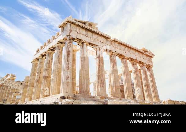 Parthenon in Acropolis - Athens, Greece Stock Video Footage - Alamy