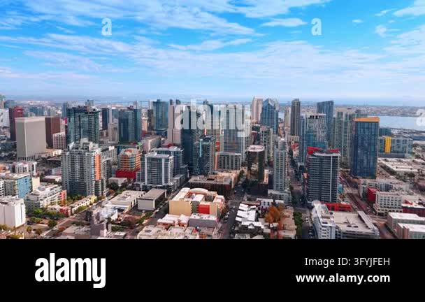 Beautiful downtown San Diego, California, USA with modern high-rises ...