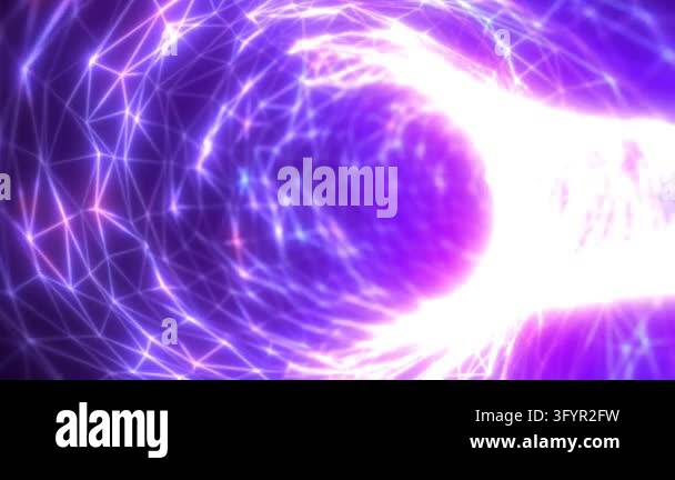 Abstract blue wireframe energy core with glowing geometric mesh Stock ...