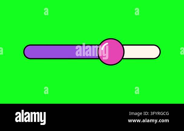Simple slider icon with purple and pink colors. Green background makes ...