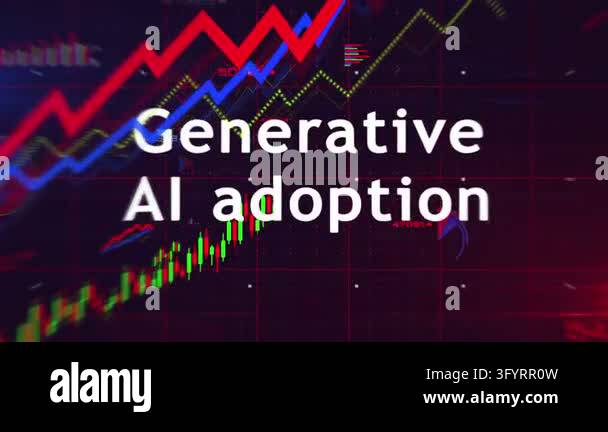 AI growth diagrams charts and graphs seamless loopable analysis concept ...