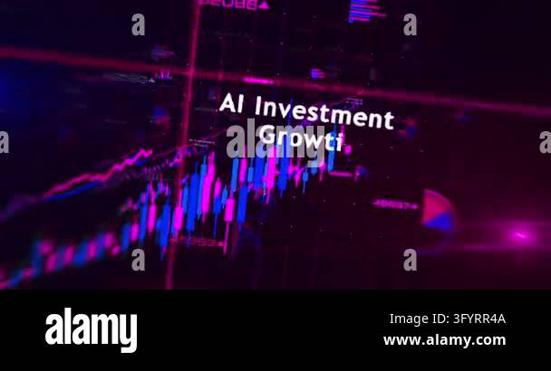 AI growth diagrams charts and graphs fast seamless loopable analysis ...
