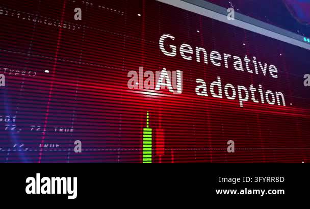 AI growth charts and graphs diagram 3d concept animation Stock Video ...