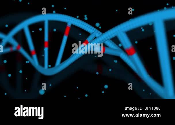 Modern dna design, neural pathways, molecular strands Stock Video ...