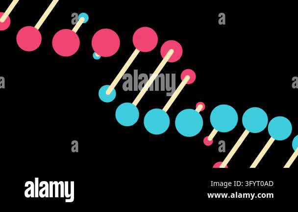 Modern dna design, neural pathways, molecular strands Stock Video ...
