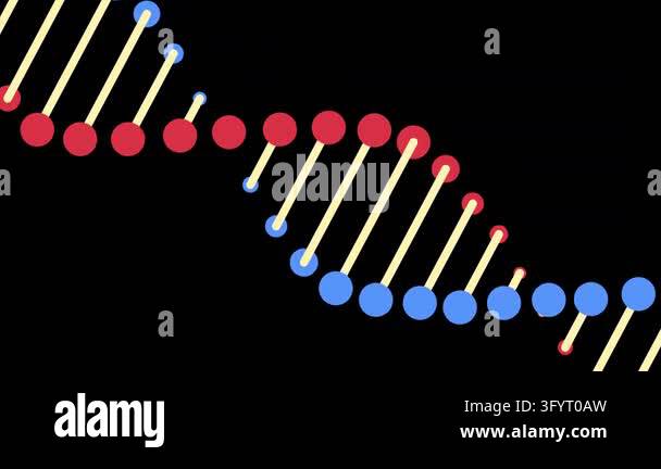 Modern dna design, neural pathways, molecular strands Stock Video ...
