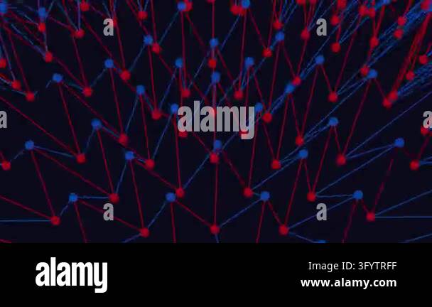 Network Problem Image Background Abstract technological background featuring glowing red and blue nodes ...