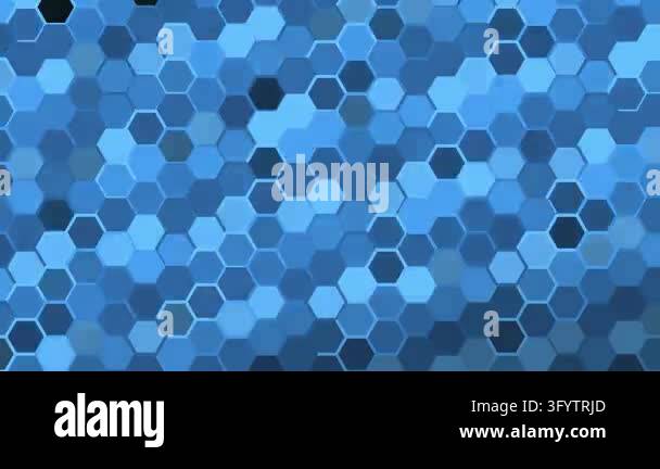 Abstract blue honeycomb background texture with hexagonal geometric ...