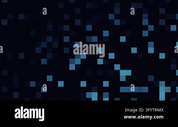 abstract blue-and-dark pixelated pattern resembling a digital or ...