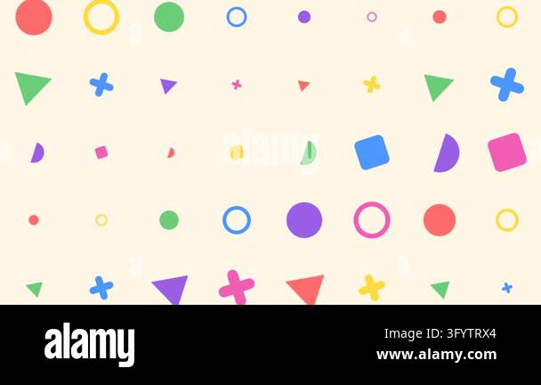 Light Pattern Geometric Background Seamless abstract geometric pattern with colorful shapes on a light ...