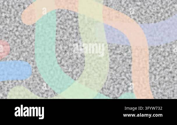 Pastel brush strokes moving and drawing smoothly on artistic white ...