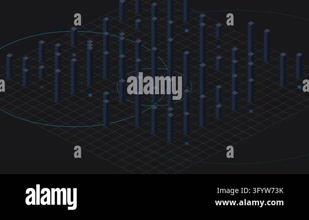 Isometric Smart City Infrastructure with Pulsing Data Waves and Modular ...