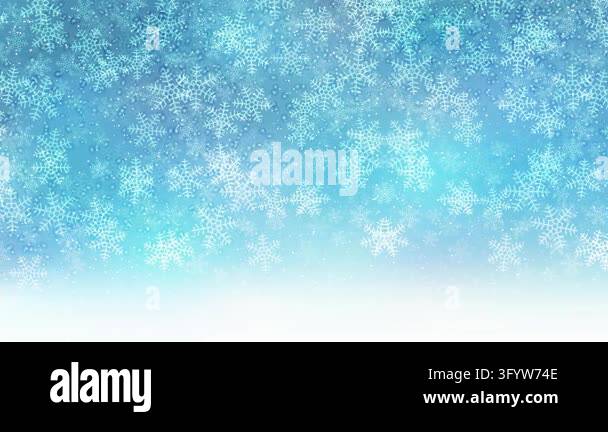 Falling Snowflakes on Light Blue Gradient 4K Stock Video Footage - Alamy