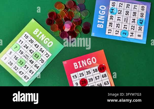 Colorful bingo cards for fun, gaming, and Christmas leisure. Bingo ...