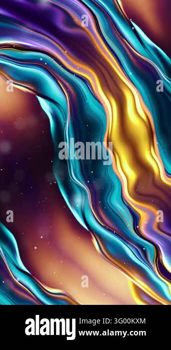 Digital art featuring colorful, abstract fluid gradient design ...