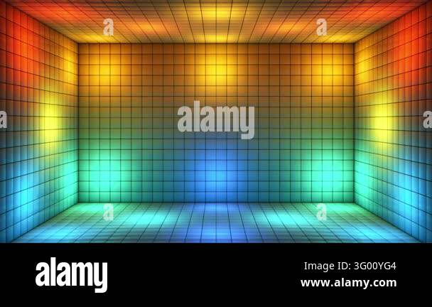 Broadcast Switching Hi-Tech Illuminated Cubes Room Stage, Multi Color ...