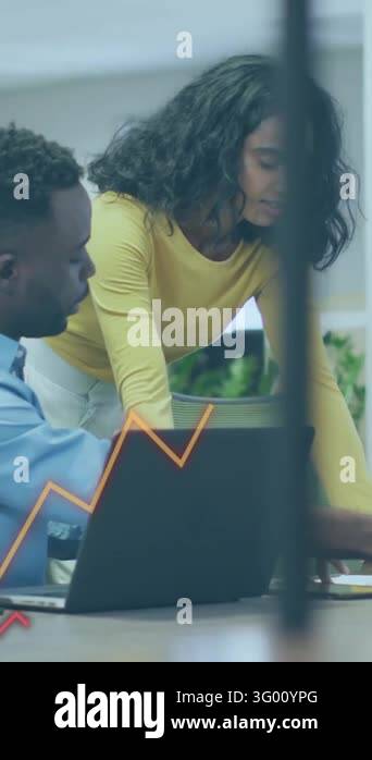 Animation of financial data processing over diverse colleagues ...