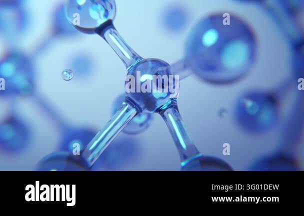 Concept medic microscope the elementary particles. Science cosmetic, 3D ...