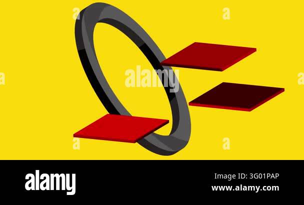 Geometrical graphic retro simple theme background animation with place ...