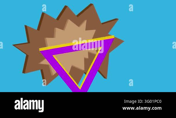 Geometrical graphic retro simple theme background animation with place ...