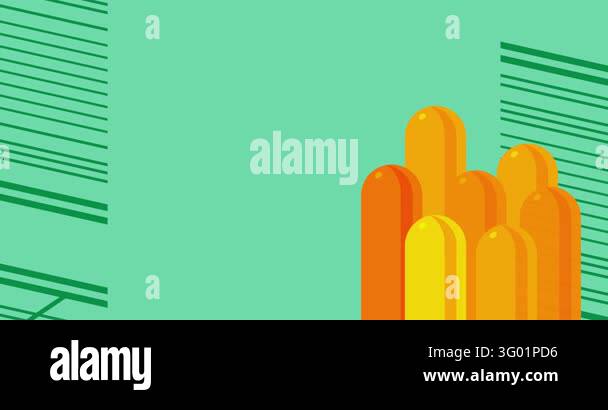 Geometrical graphic retro simple theme background animation with place ...
