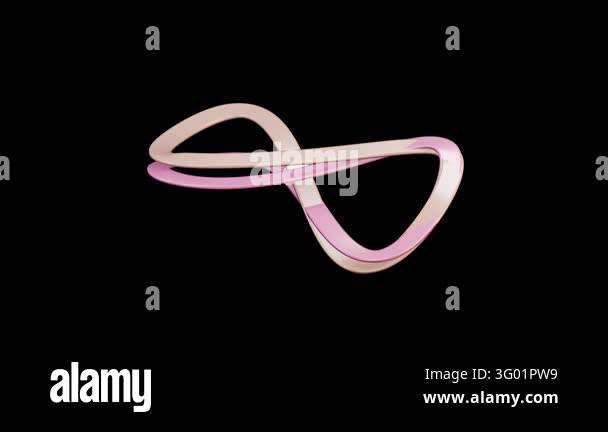 Soft Infinity Backdrop A smooth continuous rotation of an abstract infinity loop ribbon ...