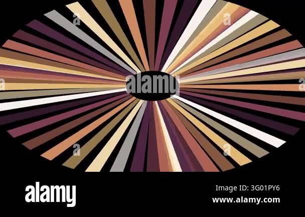 Colorfull Ray Dynamic abstract background featuring continuous rotation of vibrant ...