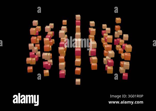 Pattern Blocks Colorful Abstract Abstract motion graphic video featuring small colorful wooden blocks ...