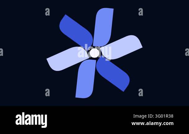 Seamlessly looping motion graphic animation featuring a rotating floral ...