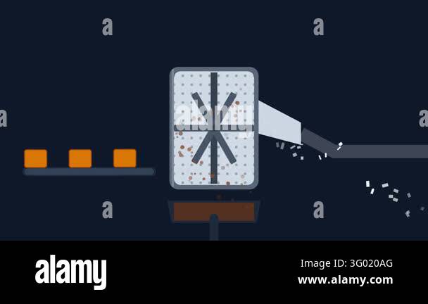 Secuence Model Industrial Food Depackager and Organic Slurry Separation Machine ...