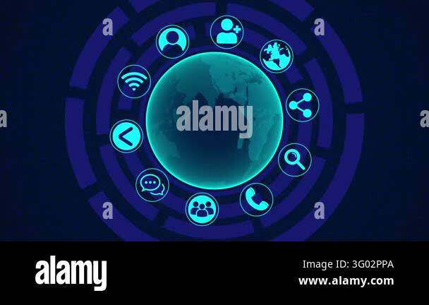 Network Datad Digital Data Network Protection and Data Analysis Future Background ...