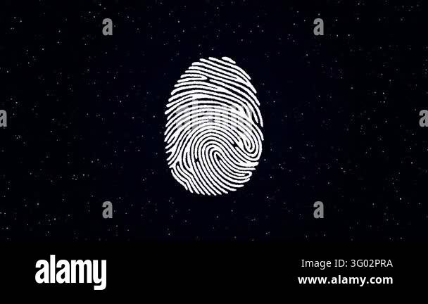 Fingerprints With Data Processing And Digital Identification Video ...