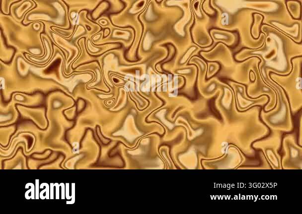 Golden liquid relaxing abstract video animated background Stock Video ...